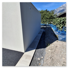 Garage préfabriqué double réalisé par l'entreprise workspassion Sàrl à Conthey