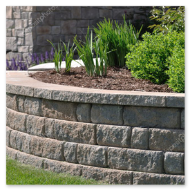 Mur de soutènement en pierres sèches